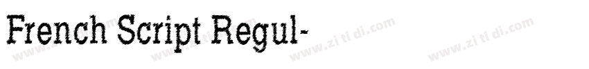 French Script Regul字体转换